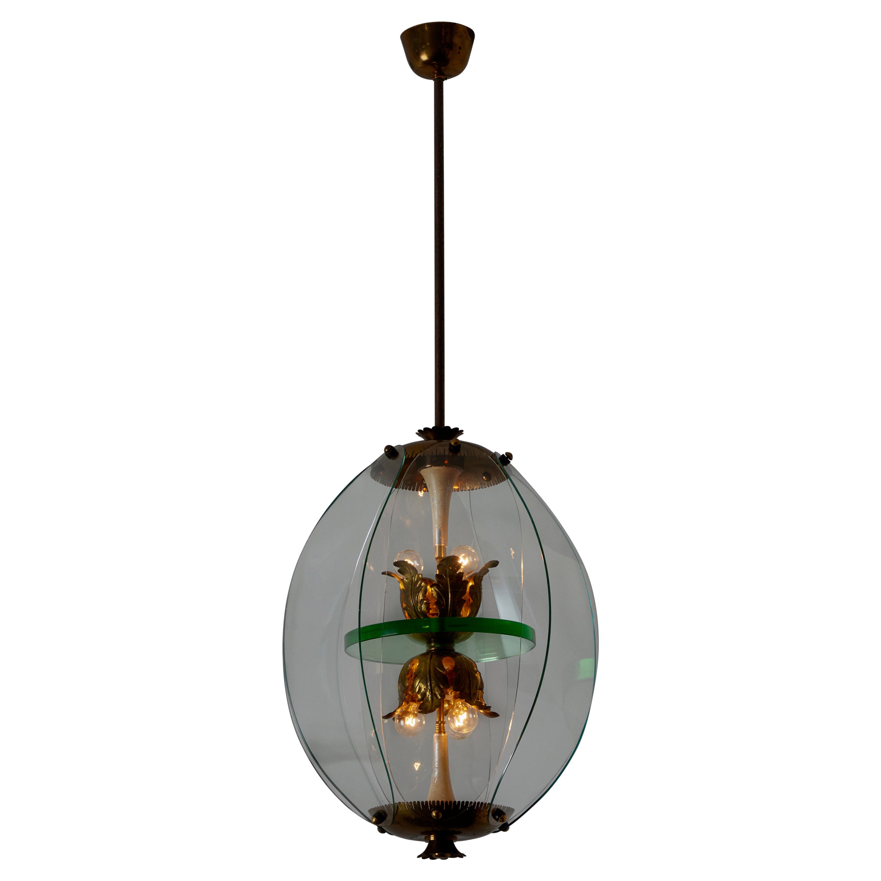 Rare Chandelier by Pietro Chiesa for Fontana Arte