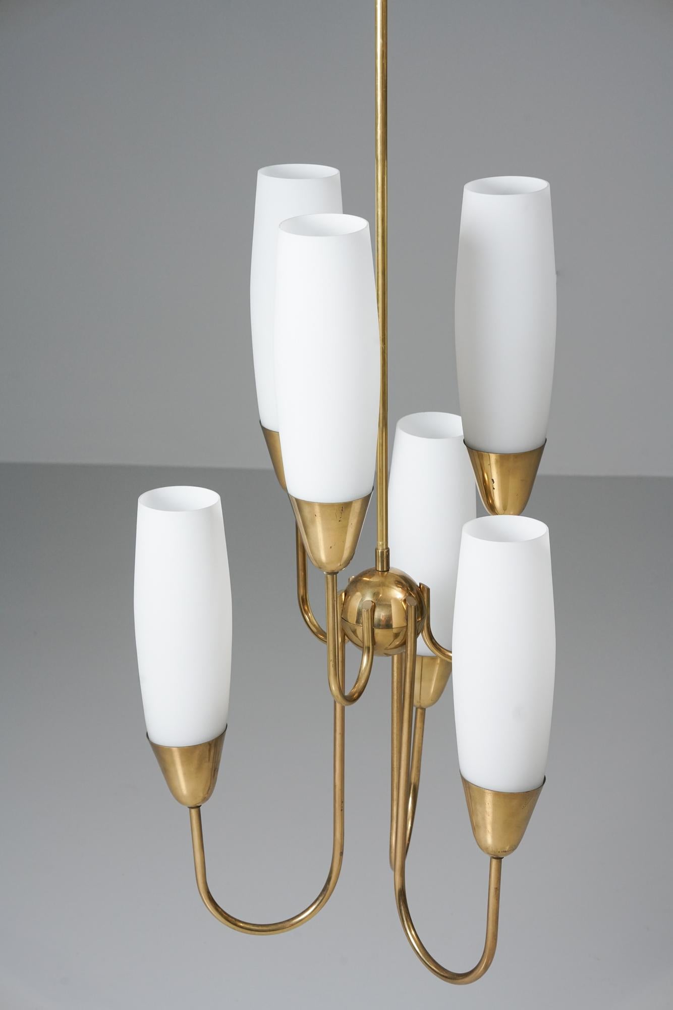 Scandinavo moderno Raro lampadario modello ER 98/6, Itsu Oy, anni '60 in vendita