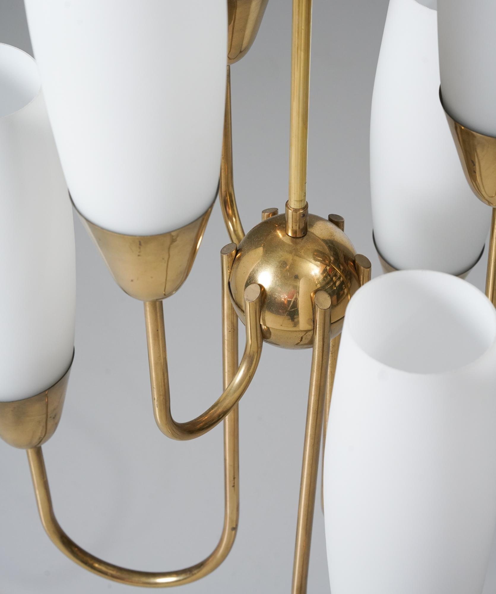 Metà XX secolo Raro lampadario modello ER 98/6, Itsu Oy, anni '60 in vendita