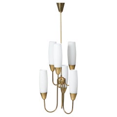 Rare Chandelier Model ER 98/6, Itsu Oy, 1960s
