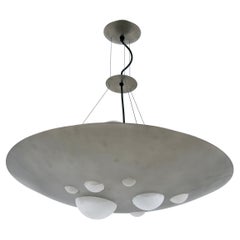 Rare Chandelier or Pendant Lamp 1840 Lochschale by VEST Leuchten Austria 1980s