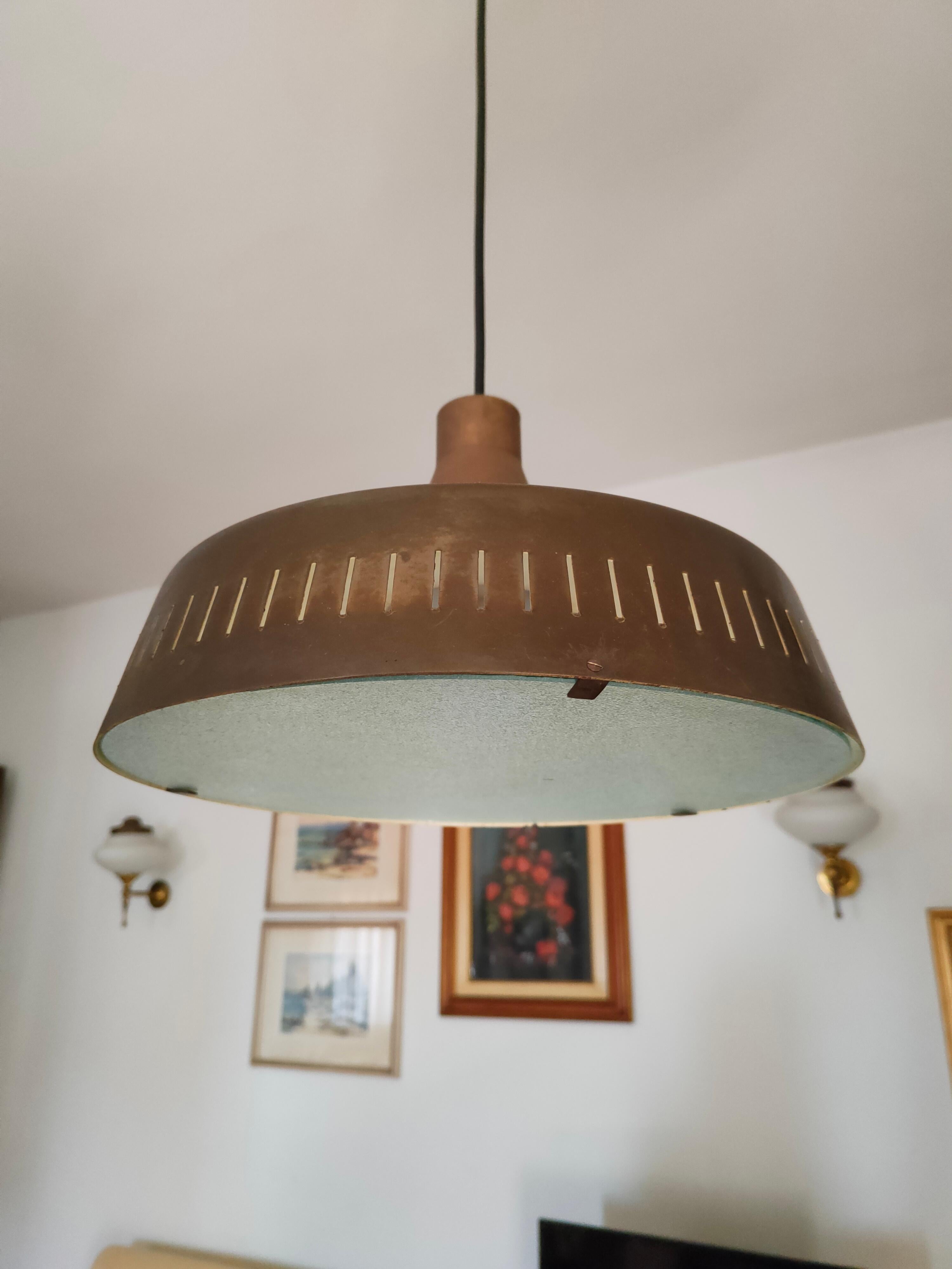 rare chandelier pendant design max ingrand for fontana arte 2233 model 1962 For Sale 4