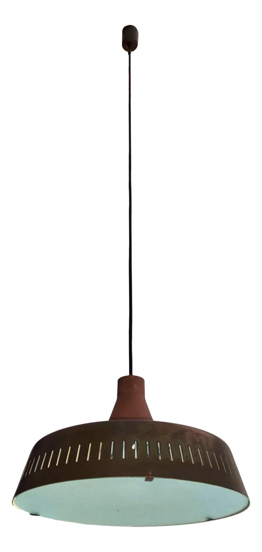 Italian rare chandelier pendant design max ingrand for fontana arte 2233 model 1962 For Sale