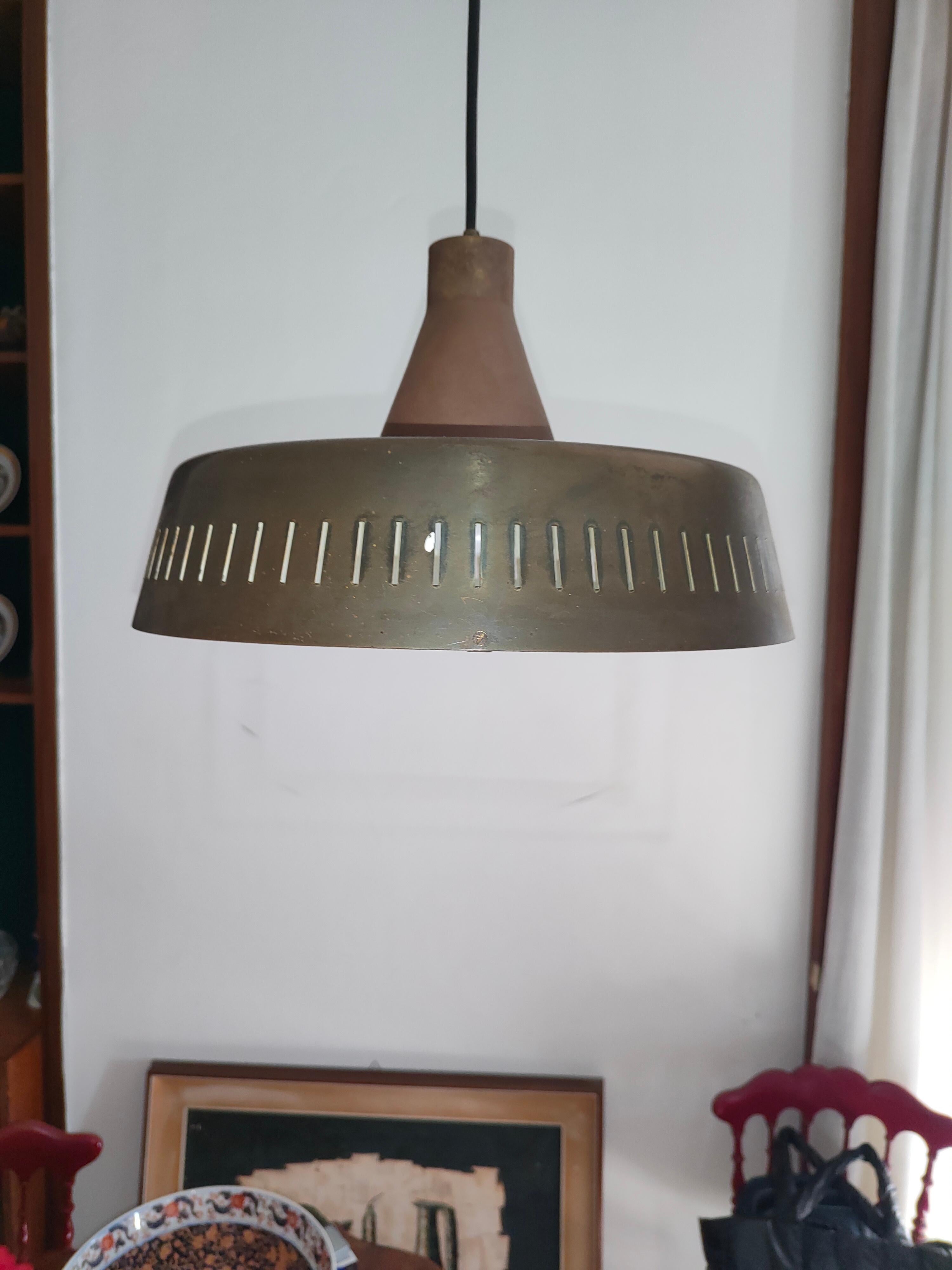 rare chandelier pendant design max ingrand for fontana arte 2233 model 1962 In Good Condition For Sale In taranto, IT