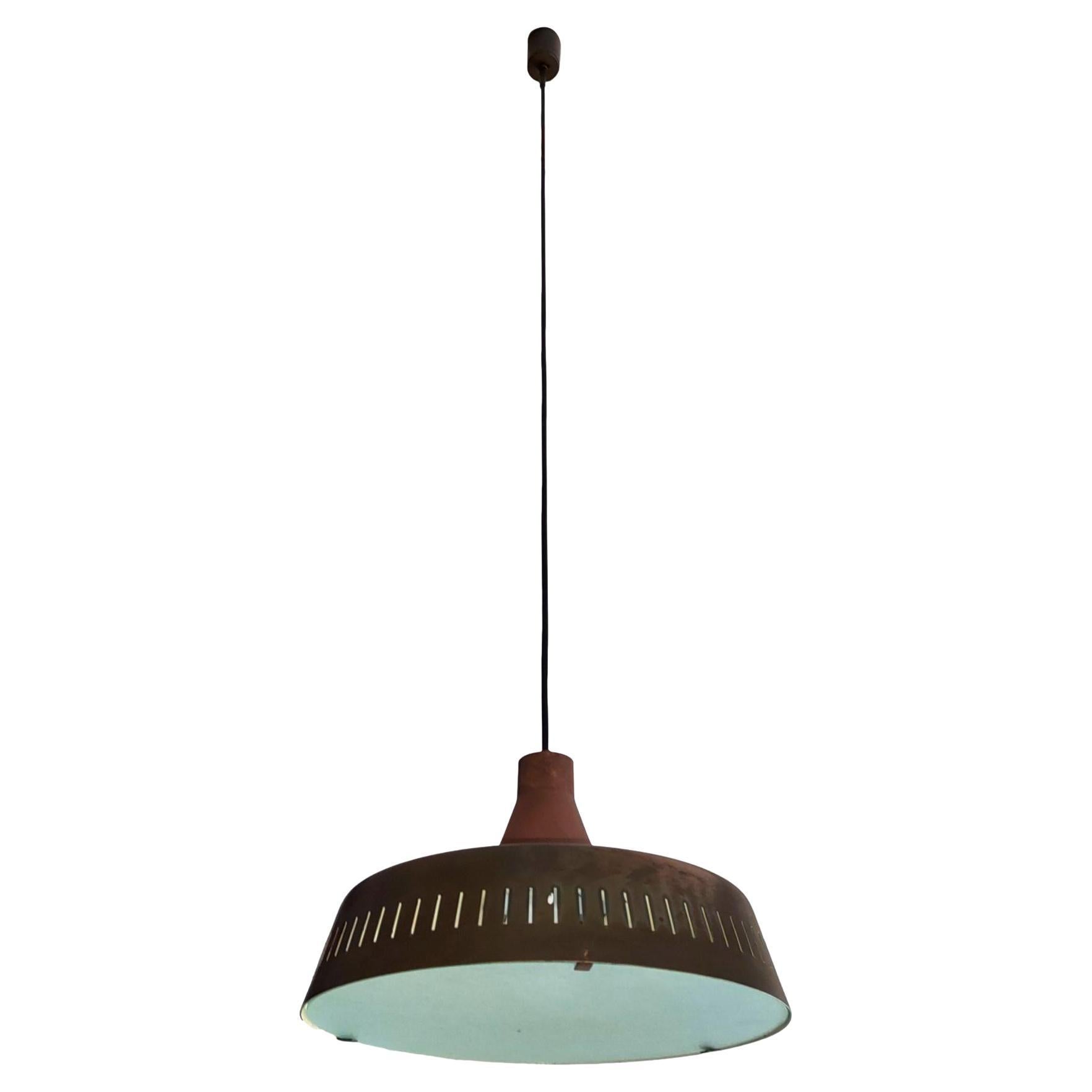 rare chandelier pendant design max ingrand for fontana arte 2233 model 1962 For Sale
