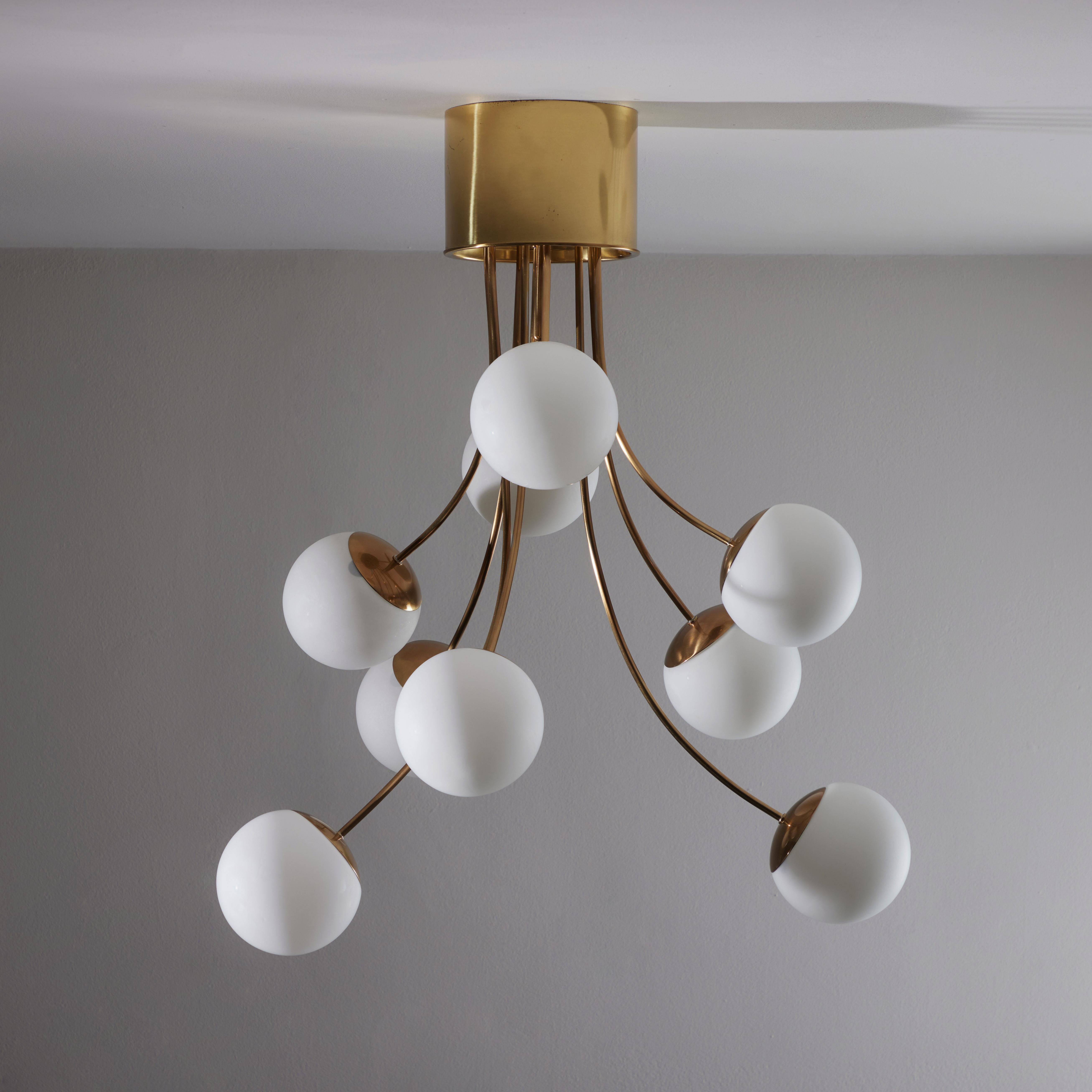 Rare Chandelier by Pia Guidetti Crippa for Lumi For Sale 4