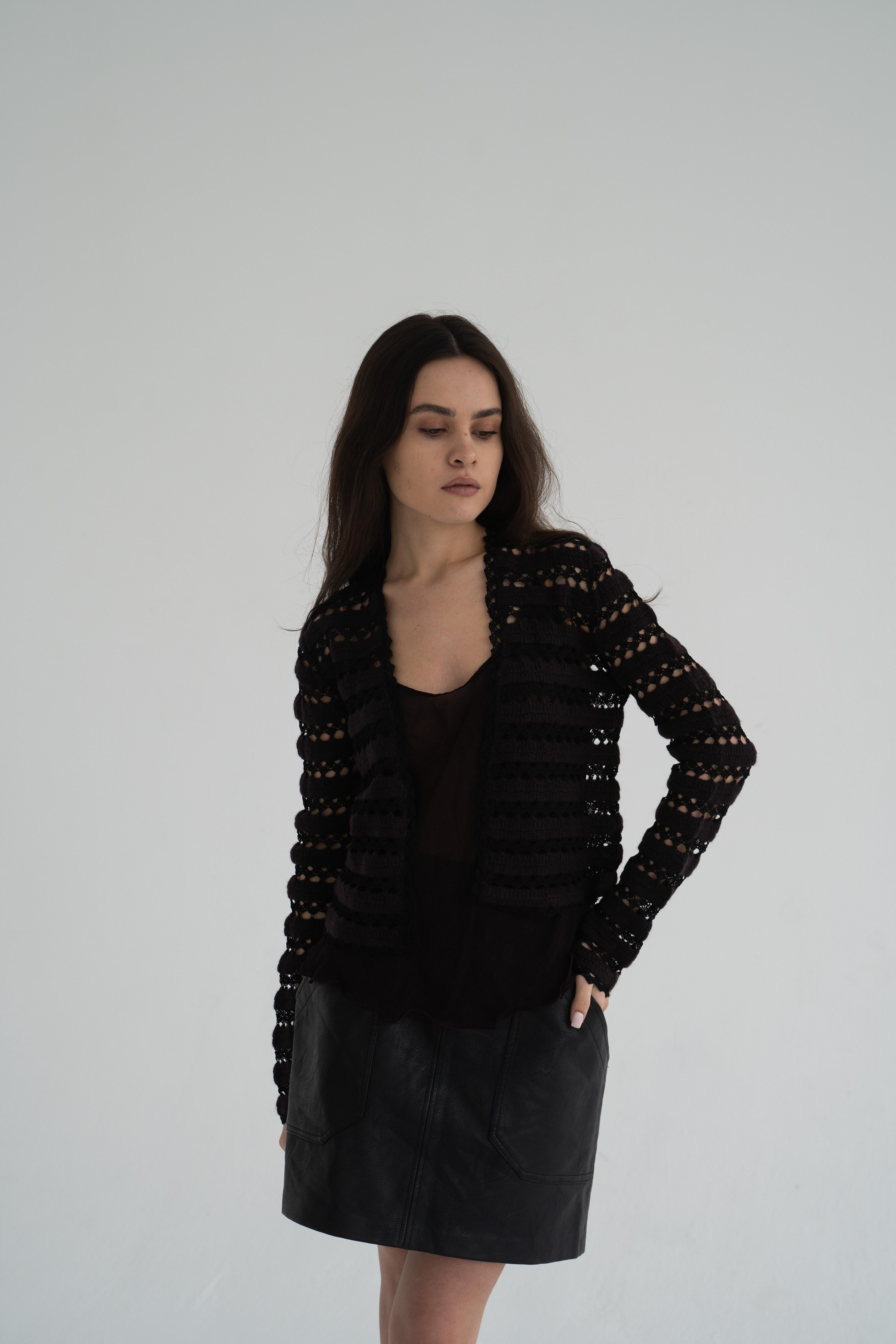 Rar Chanel 02A 2002 / 2003 Herbst / Winter RTW Strickjacke / Oberteil Laufsteg RTW im Angebot 13