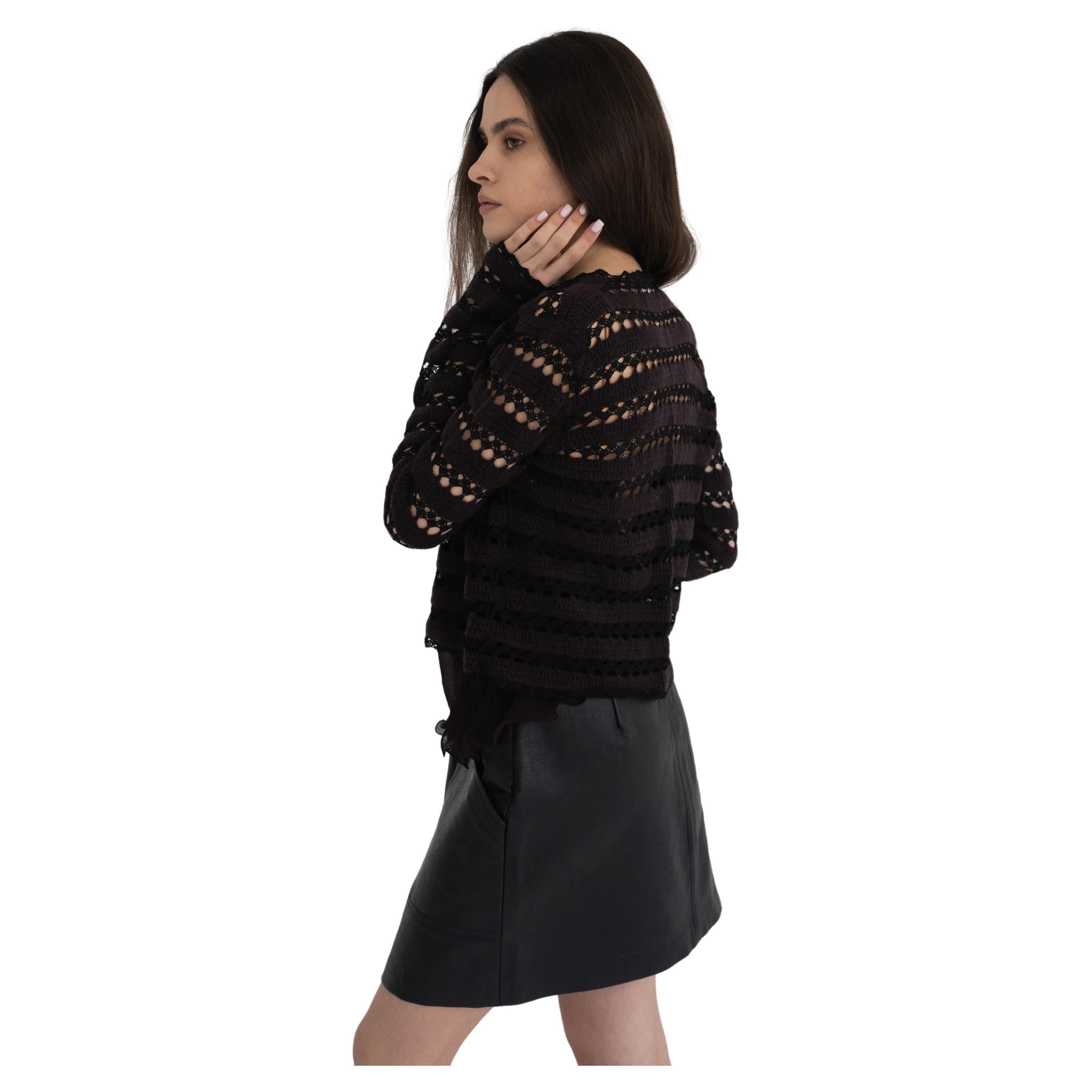 Rare ! Chanel 02A 2002 / 2003 - Automne / hiver - Cardigan / haut de défilé RTW