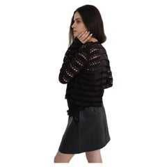 Rare! Chanel 02A 2002 / 2003 Fall / winter RTW cardigan / top runway