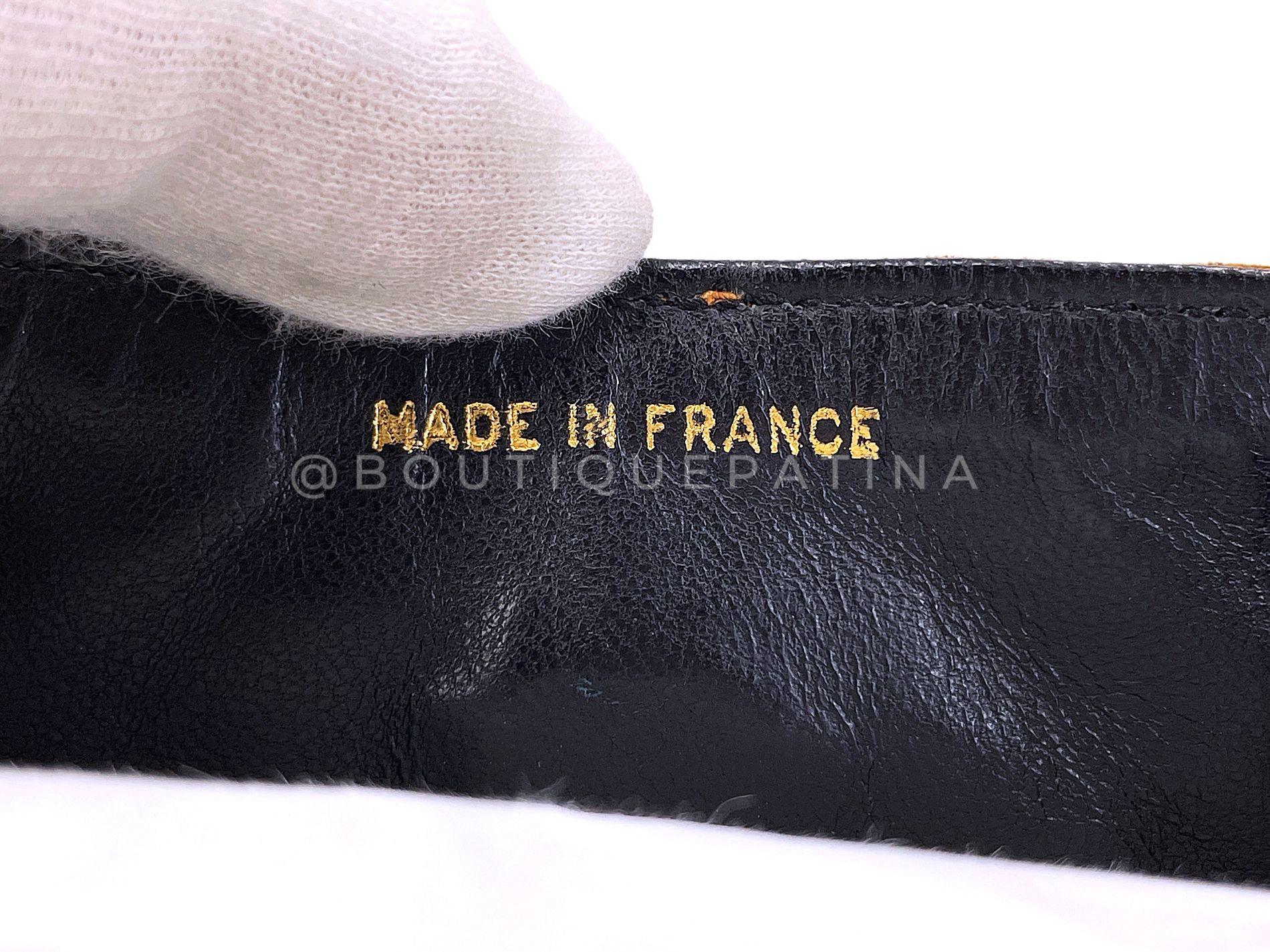 Rare Chanel 1986 Vintage Walnut Crossbody Mini Flap Bag 24k GHW 68667 en vente 7