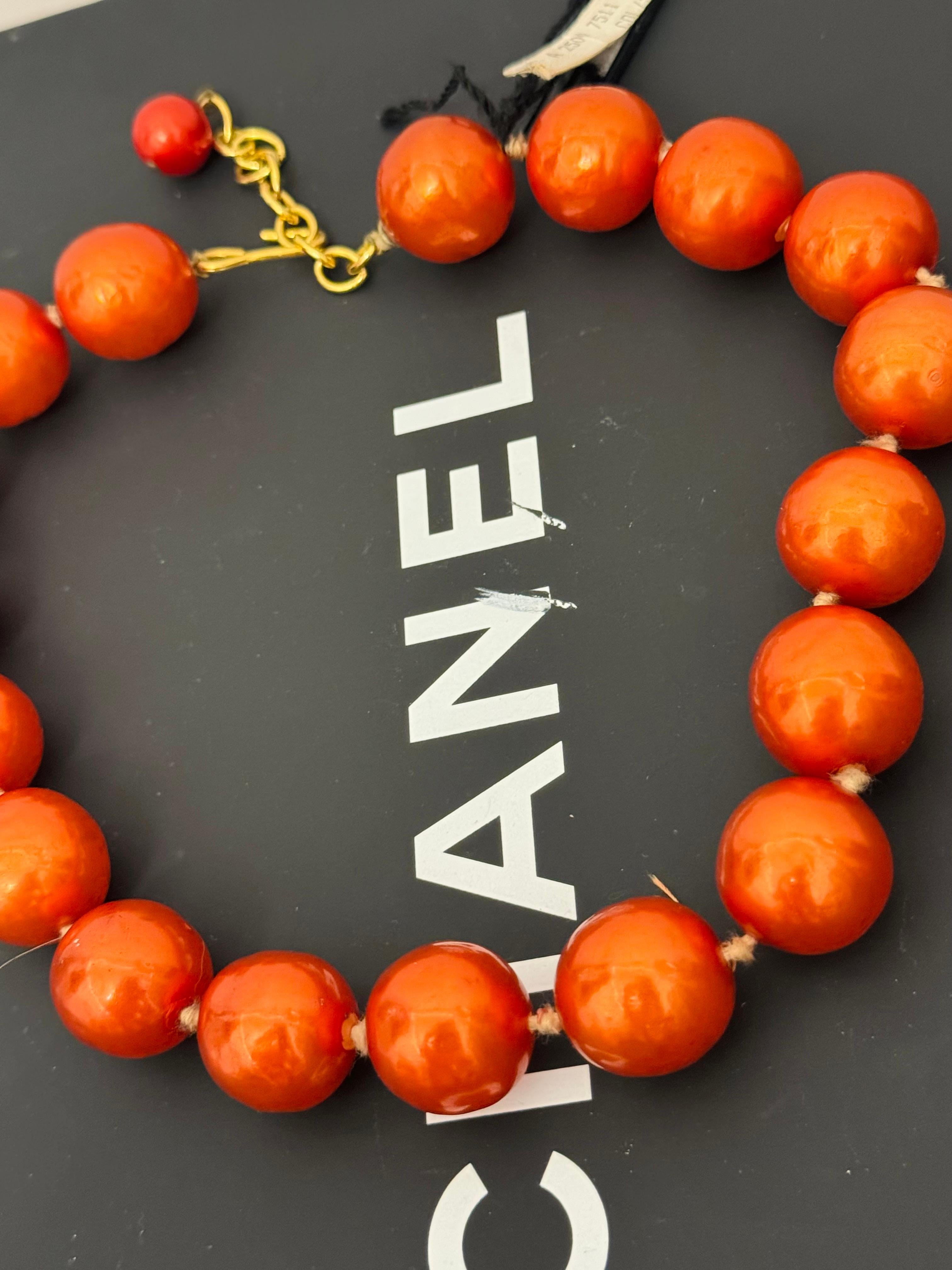 Raro collar gargantilla de perlas de cristal Gripoix Chanel 1991 de Karl Lagerfeld en venta 1