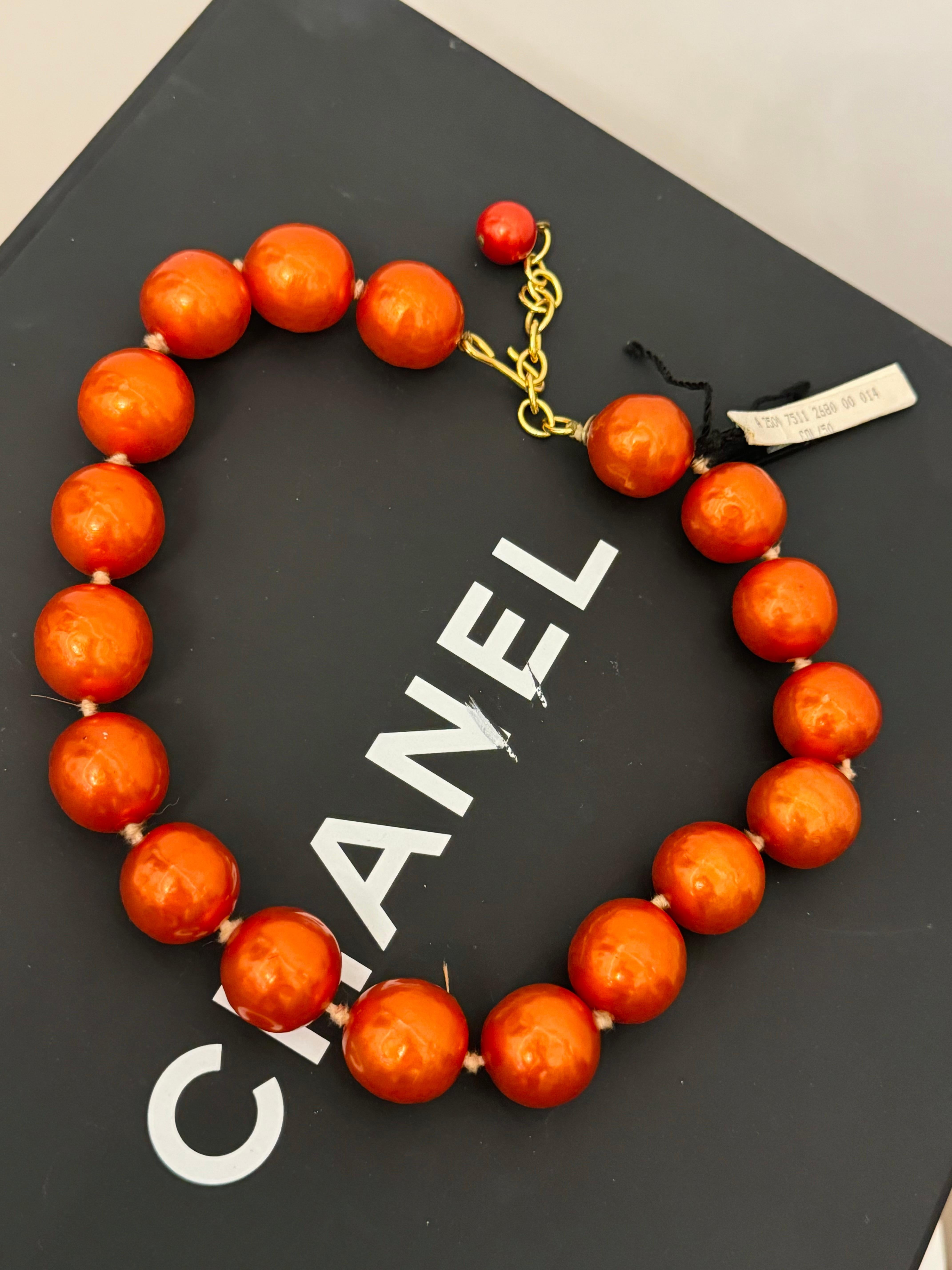 Raro collar gargantilla de perlas de cristal Gripoix Chanel 1991 de Karl Lagerfeld en venta 5