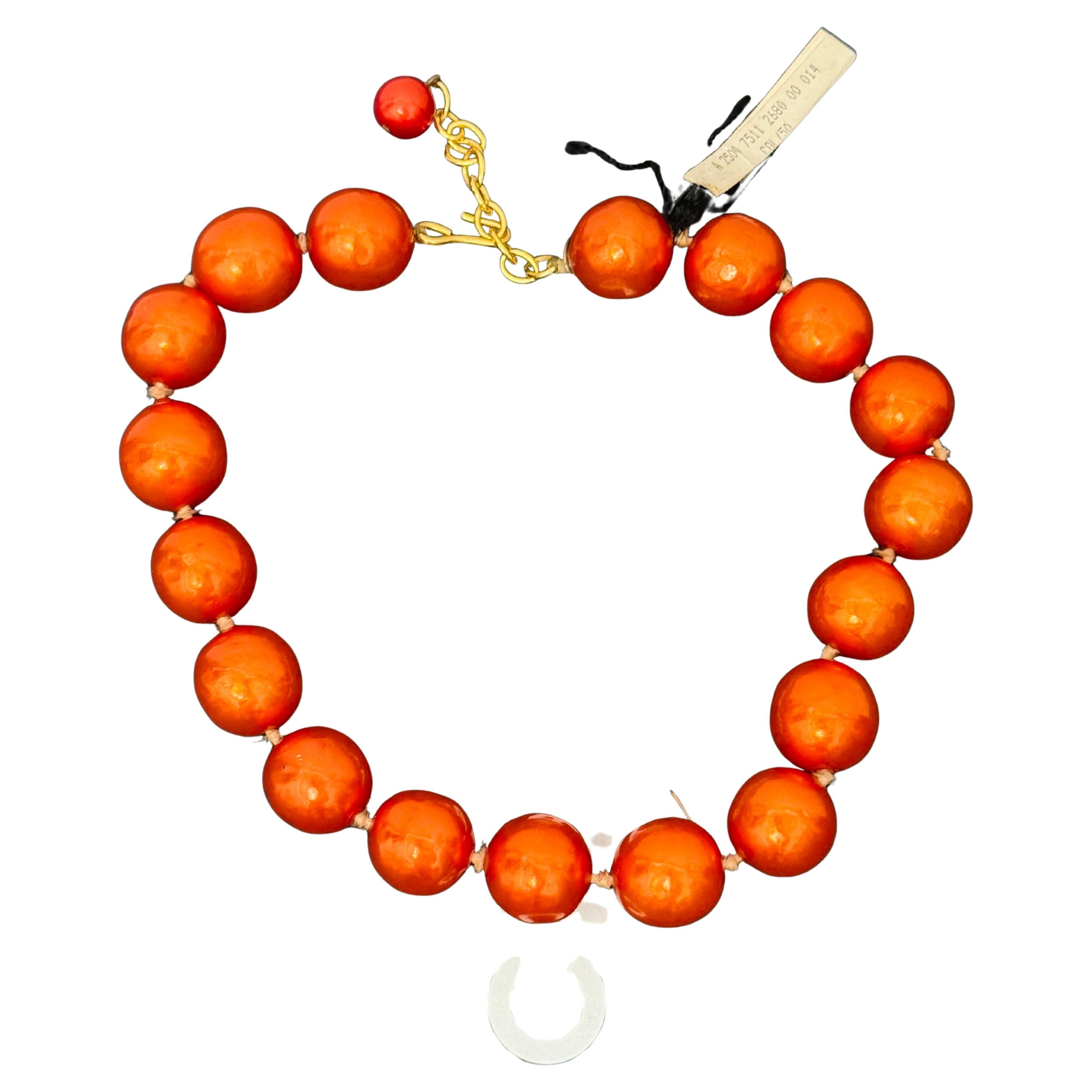 Rara collana Chanel 1991 con perle di vetro Gripoix di Karl Lagerfeld