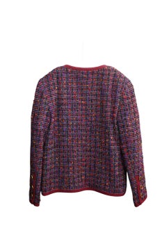 Rare Chanel 1991 Hip Hop Collection Fancy Tweed Wool Jacket