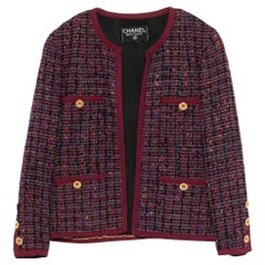 Rare Chanel 1991 Hip Hop Collection Fancy Tweed Wool Jacket