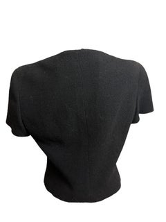 Rare Chanel 1995 Barbie Collection bolero cropped black tweed jacket