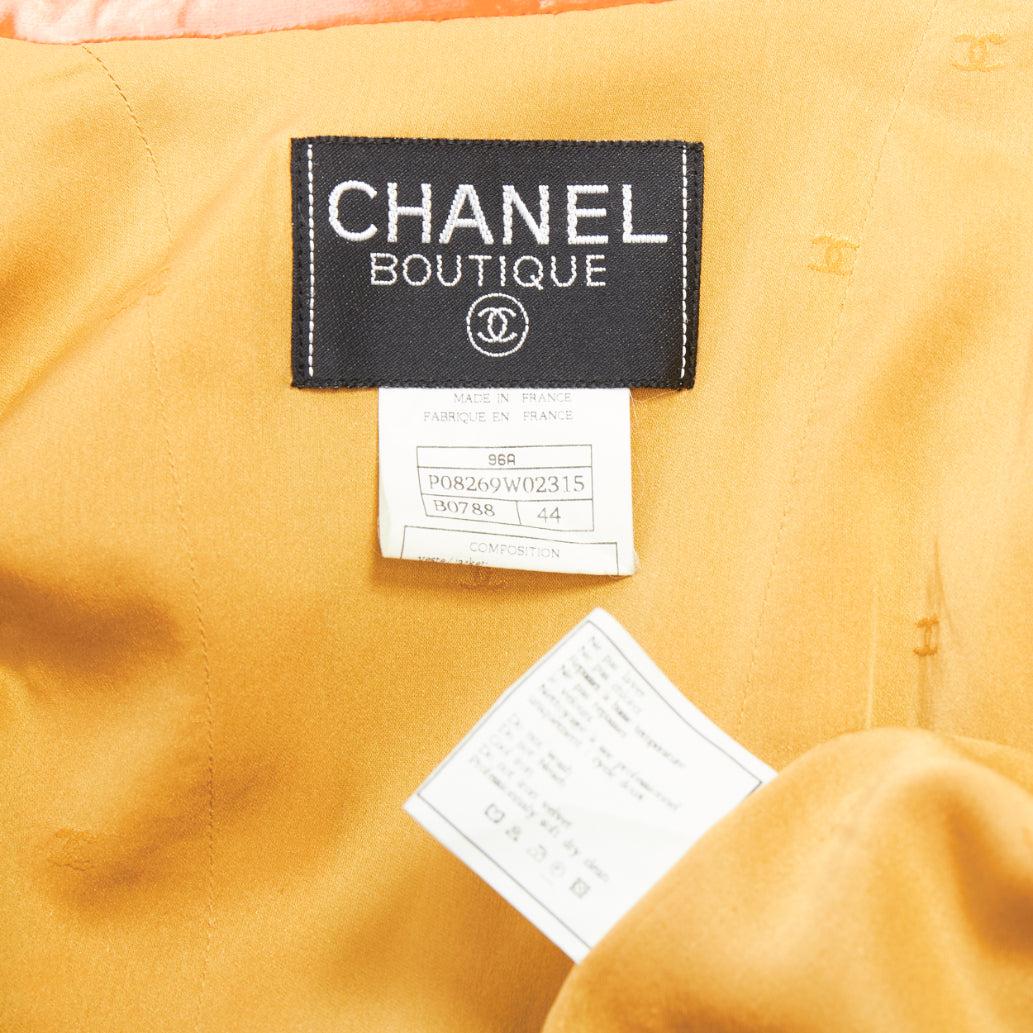 rare CHANEL 1996 Runway  Byzantine gold brocade rhinestone embellished jacket 6