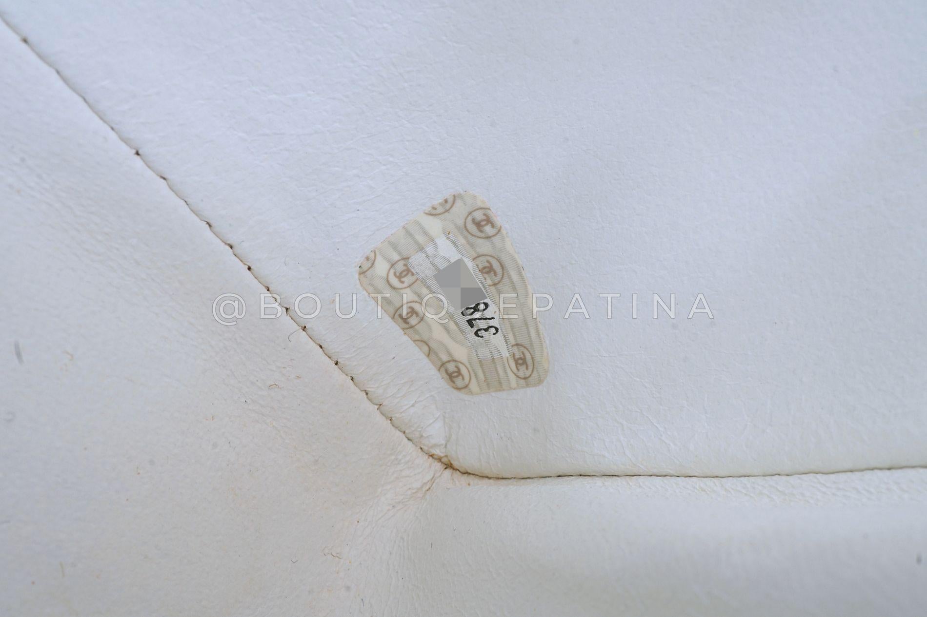Rare Chanel 1996 Vintage Watercolor Floral Medium Classic Flap Bag 24k GHW 68568 For Sale 8