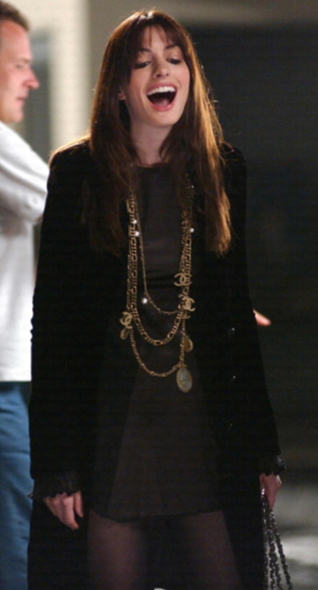 Rare Chanel 2005 the devil wears Prada multi strand sautoir necklace in vendita 9