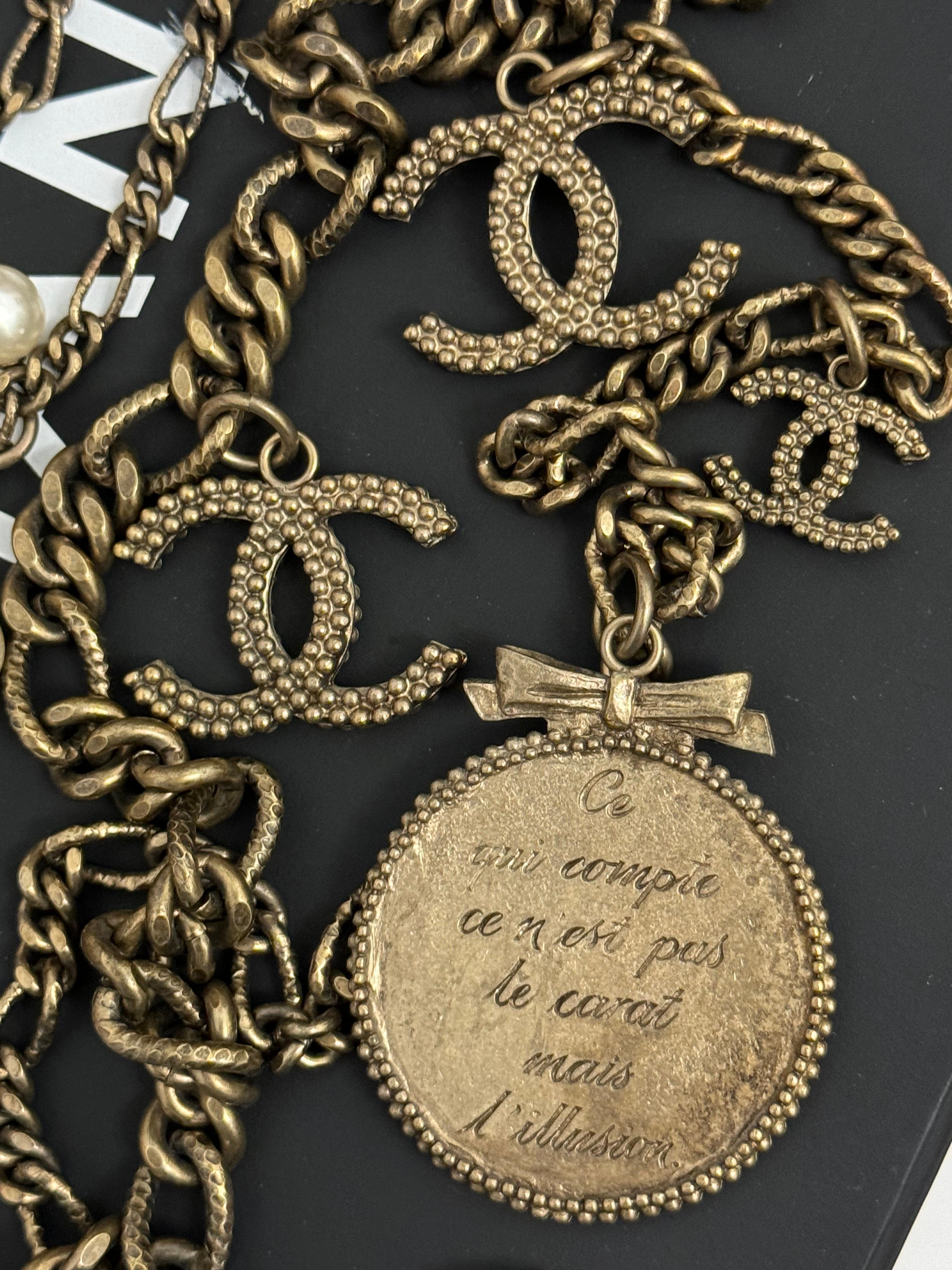 Rare Chanel 2005 the devil wears Prada multi strand sautoir necklace in vendita 2