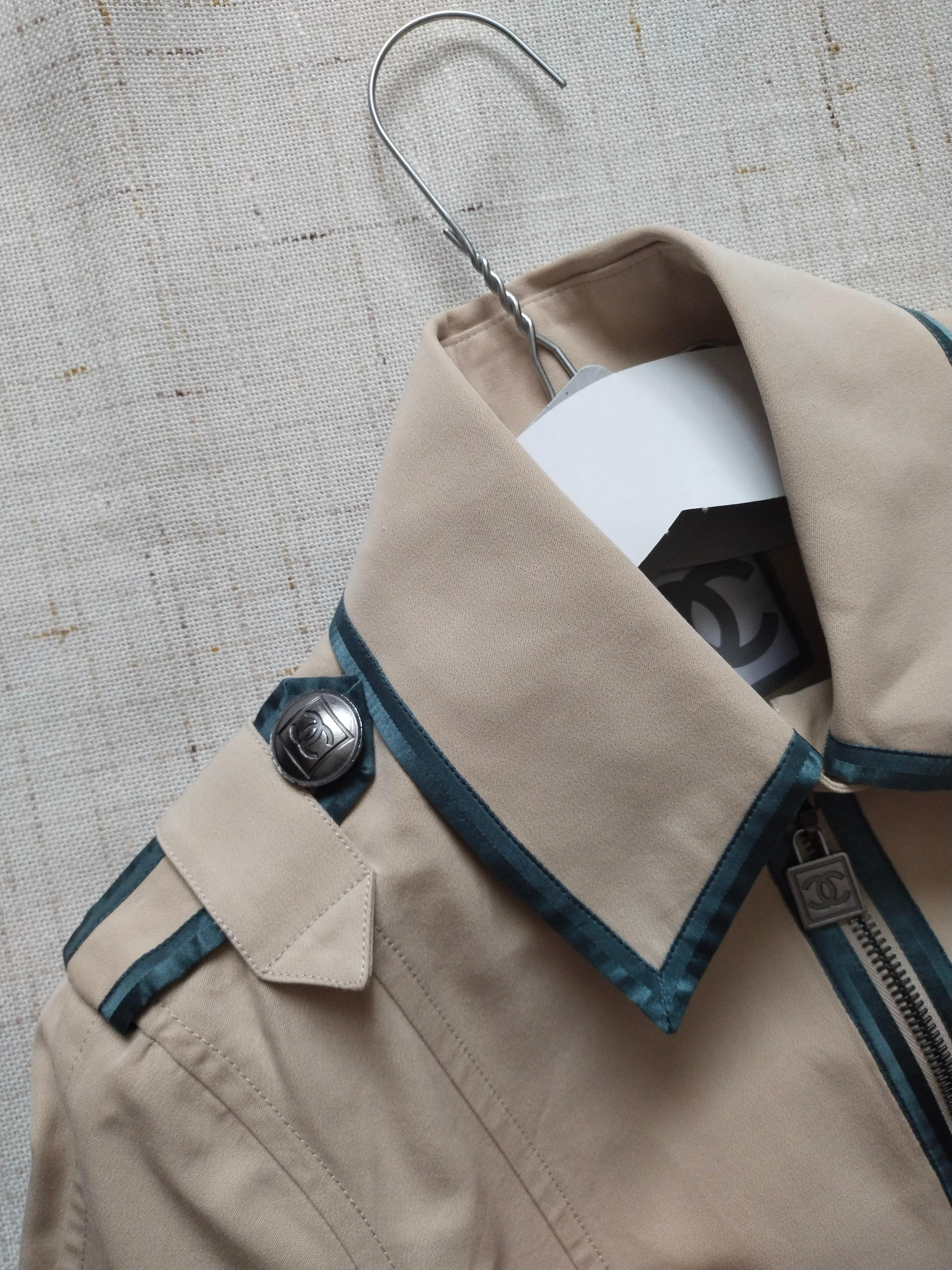 Rare! Chanel 2008 08P jacket 2008 Karl Lagerfeld CC logo buttons France 38 US 8 For Sale 5