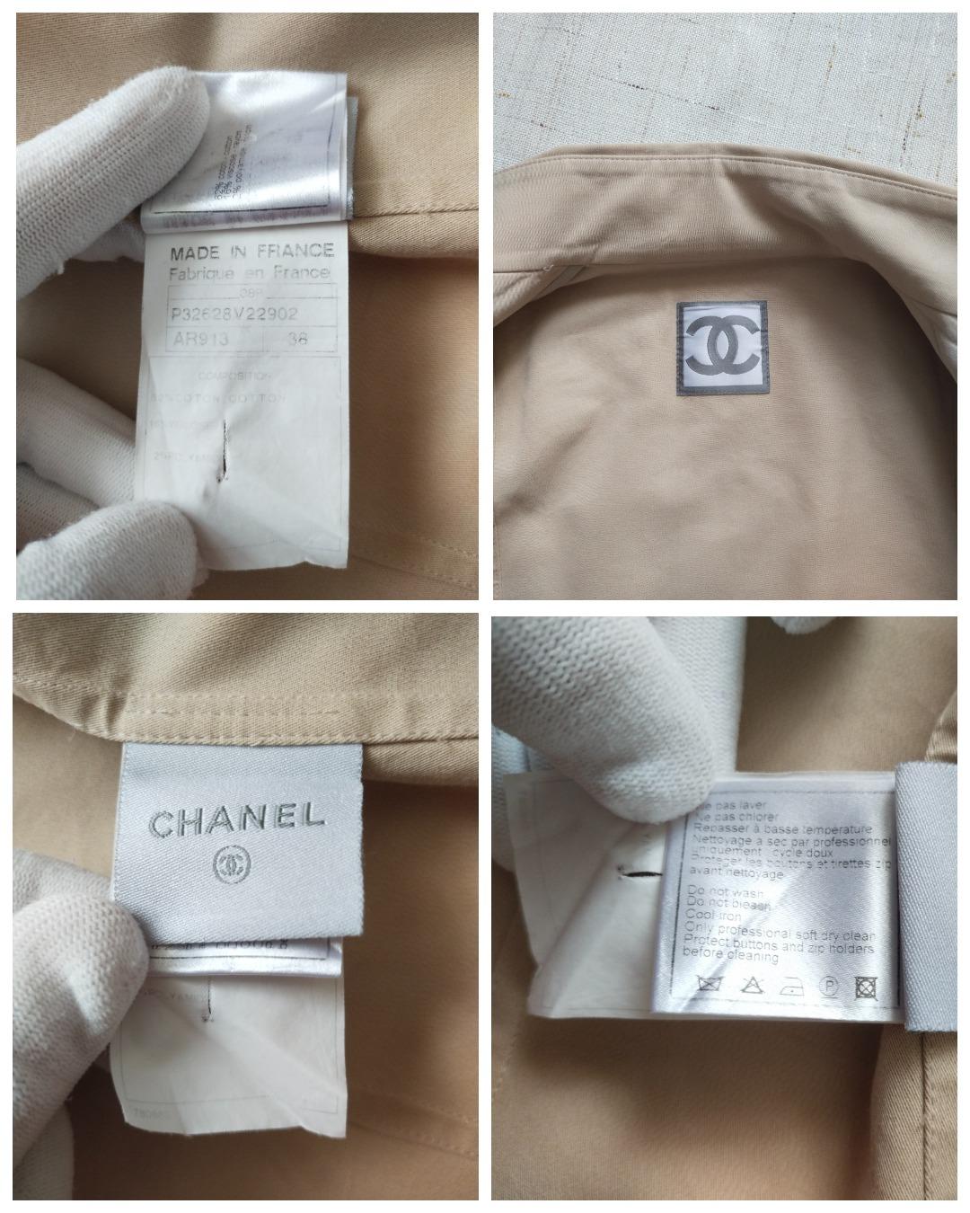 Rare! Chanel 2008 08P jacket 2008 Karl Lagerfeld CC logo buttons France 38 US 8 For Sale 9