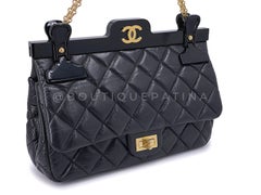 Raro Chanel 2016 "Percha" Reedición 2.55 225 Bolso clásico con solapa GHW 67964