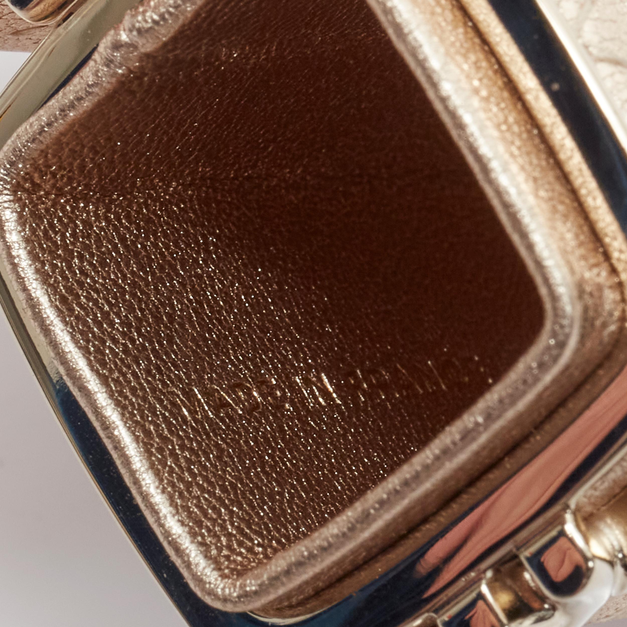 rare CHANEL 2021 gold diamond quilted lambskin CC chain lipstick case holder 2