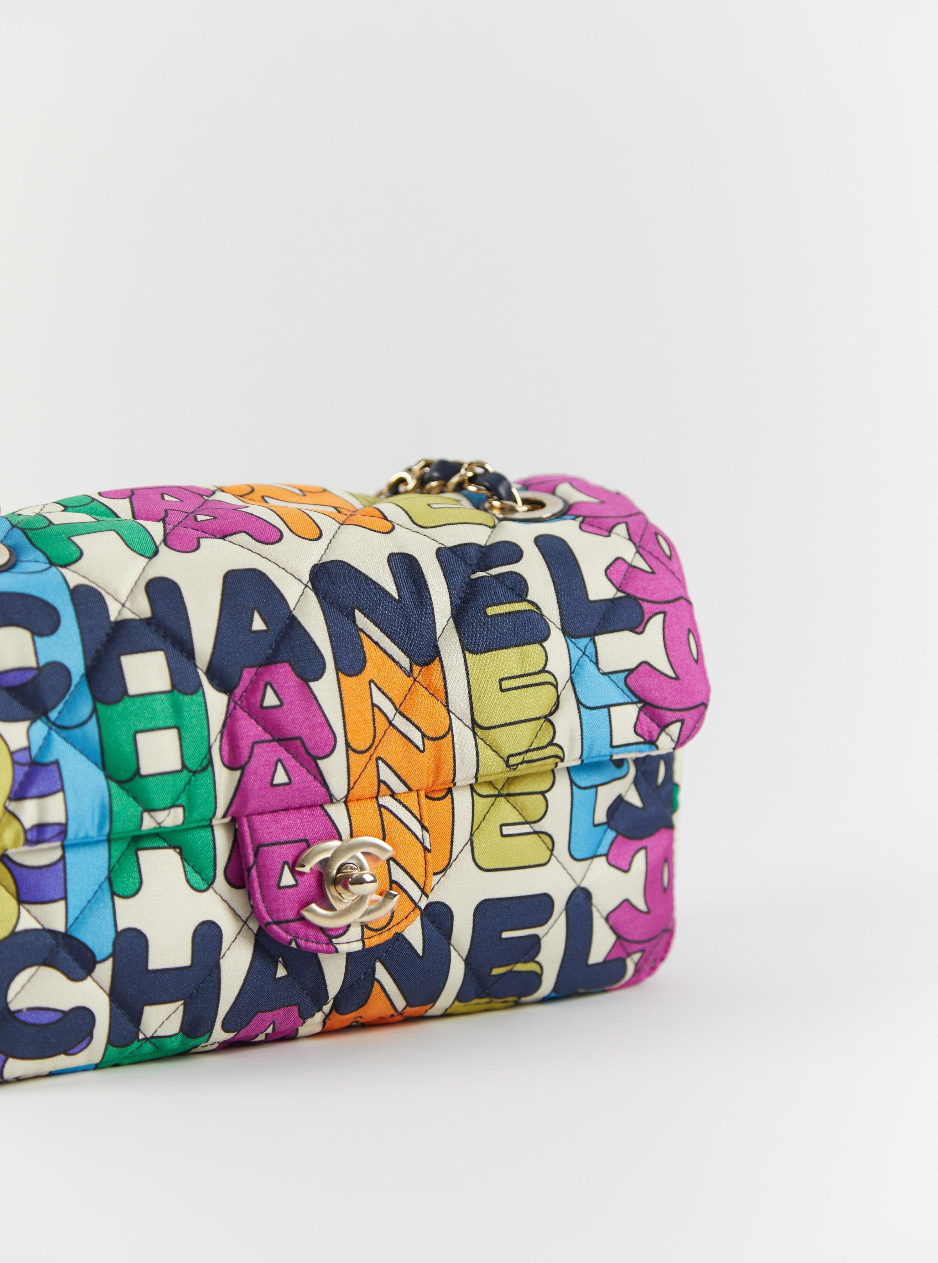 chanel rainbow flap bag