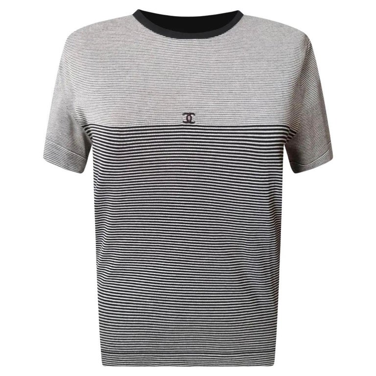 Chanel Striped T Shirt - 4 For Sale on 1stDibs