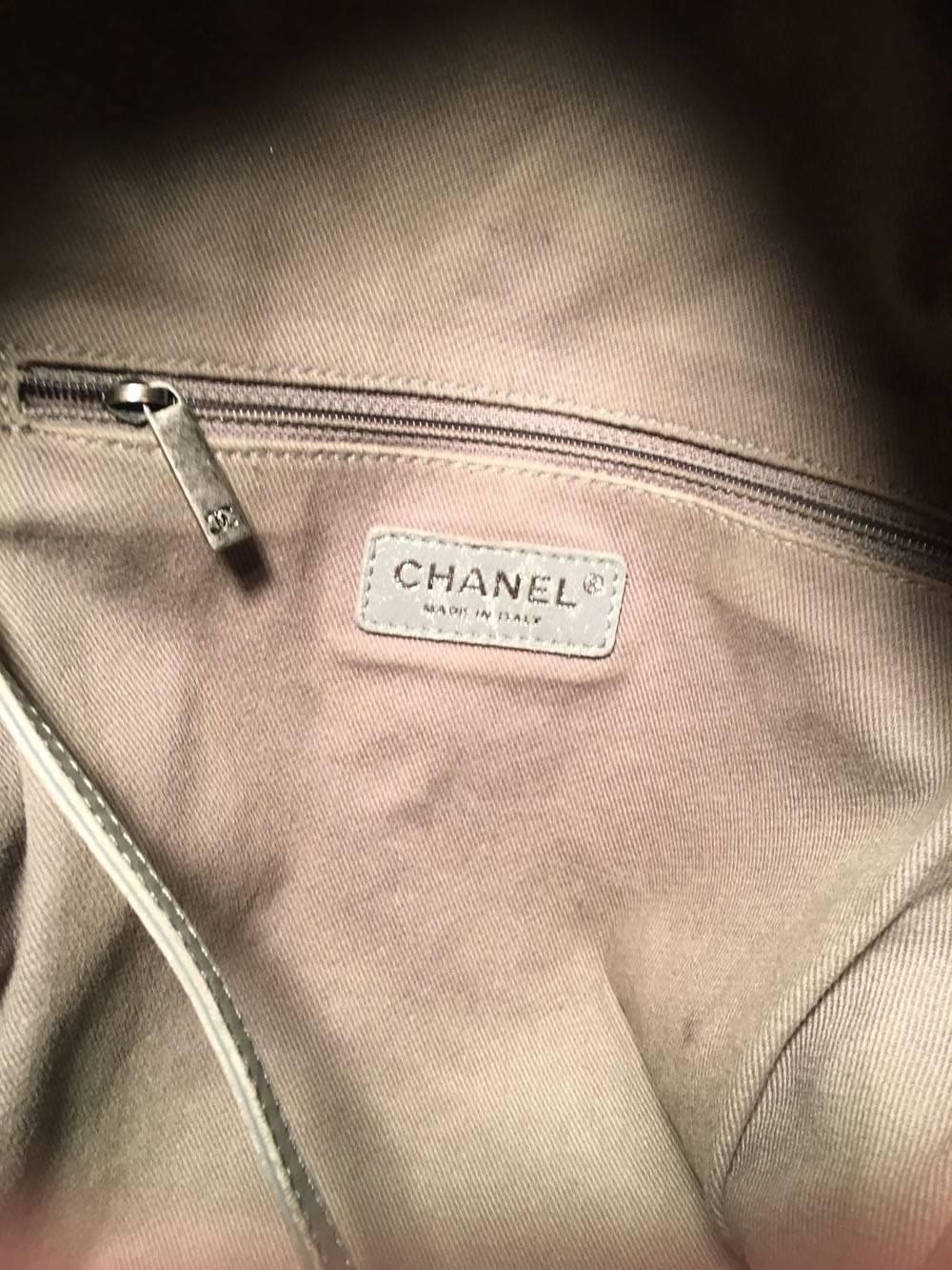 Chanel Art School Large Beige Canvas Graffiti Backpack 3