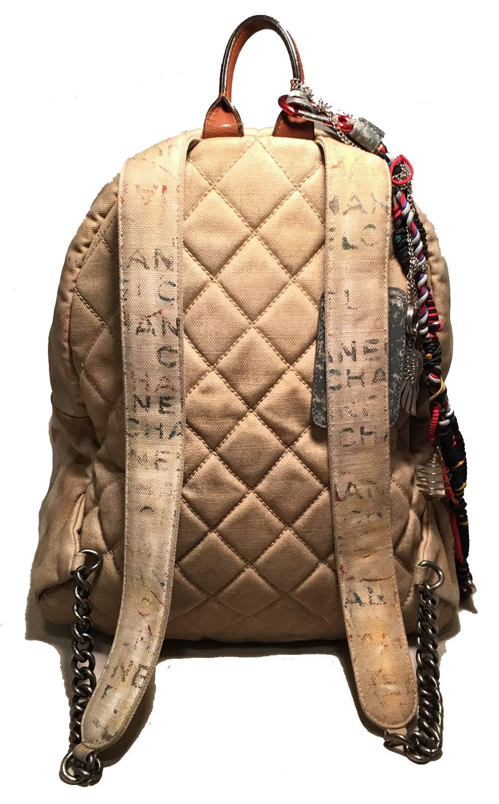 chanel art school backpack