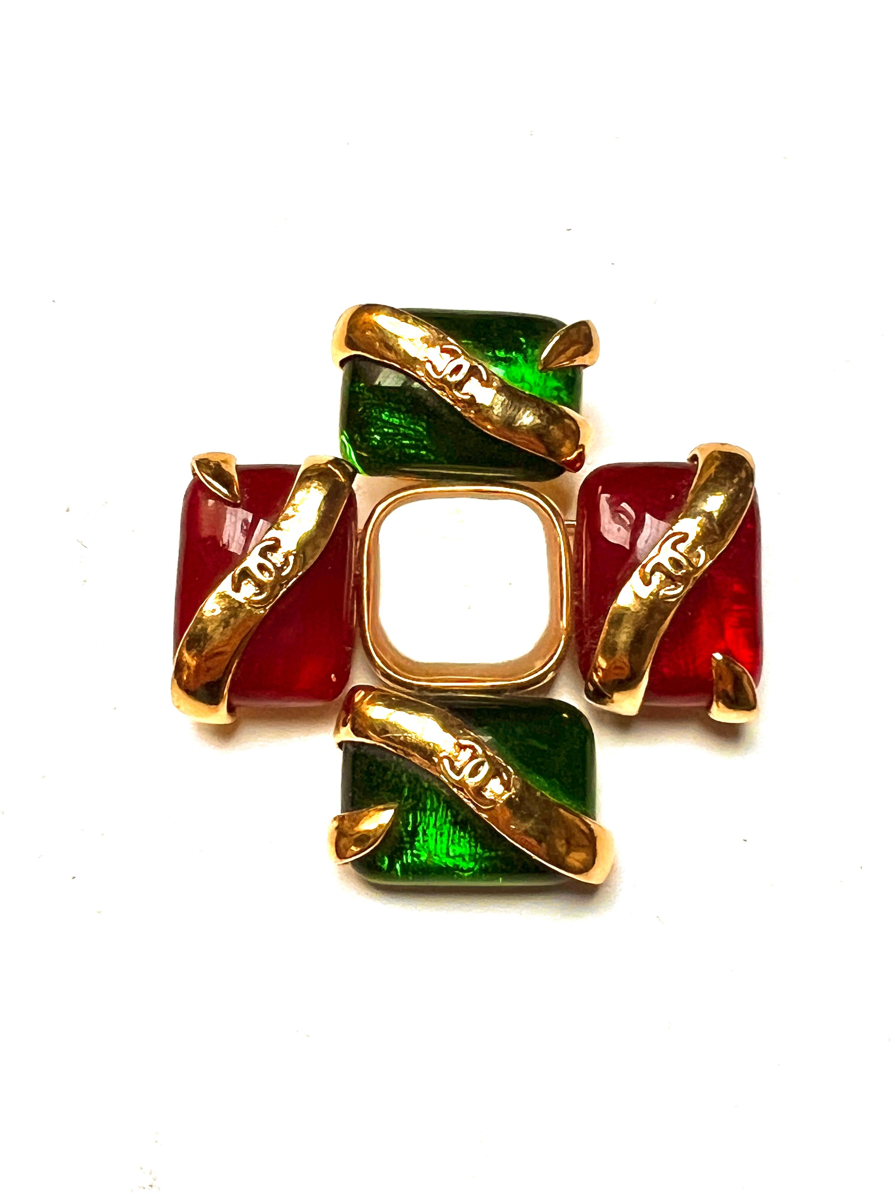 Gothic Revival Rare Chanel Brooch, 1994 Spring, Robert Goossens & Maison Gripoix, Lagerfeld For Sale