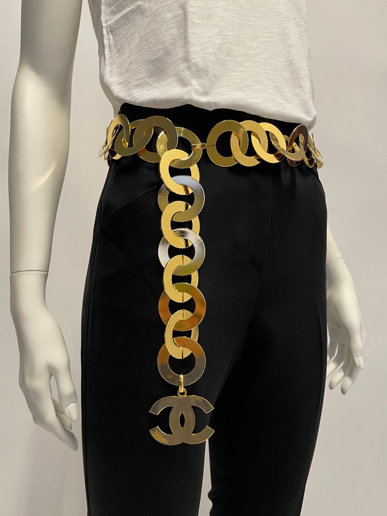 Rare Vintage Karl Lagerfeld Paris charm gold belt Belt Karl Lagerfeld | eBay main image 4