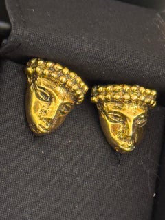 Rare Chanel by Robert Goossens Haute Couture 1960‘s clip on earrings