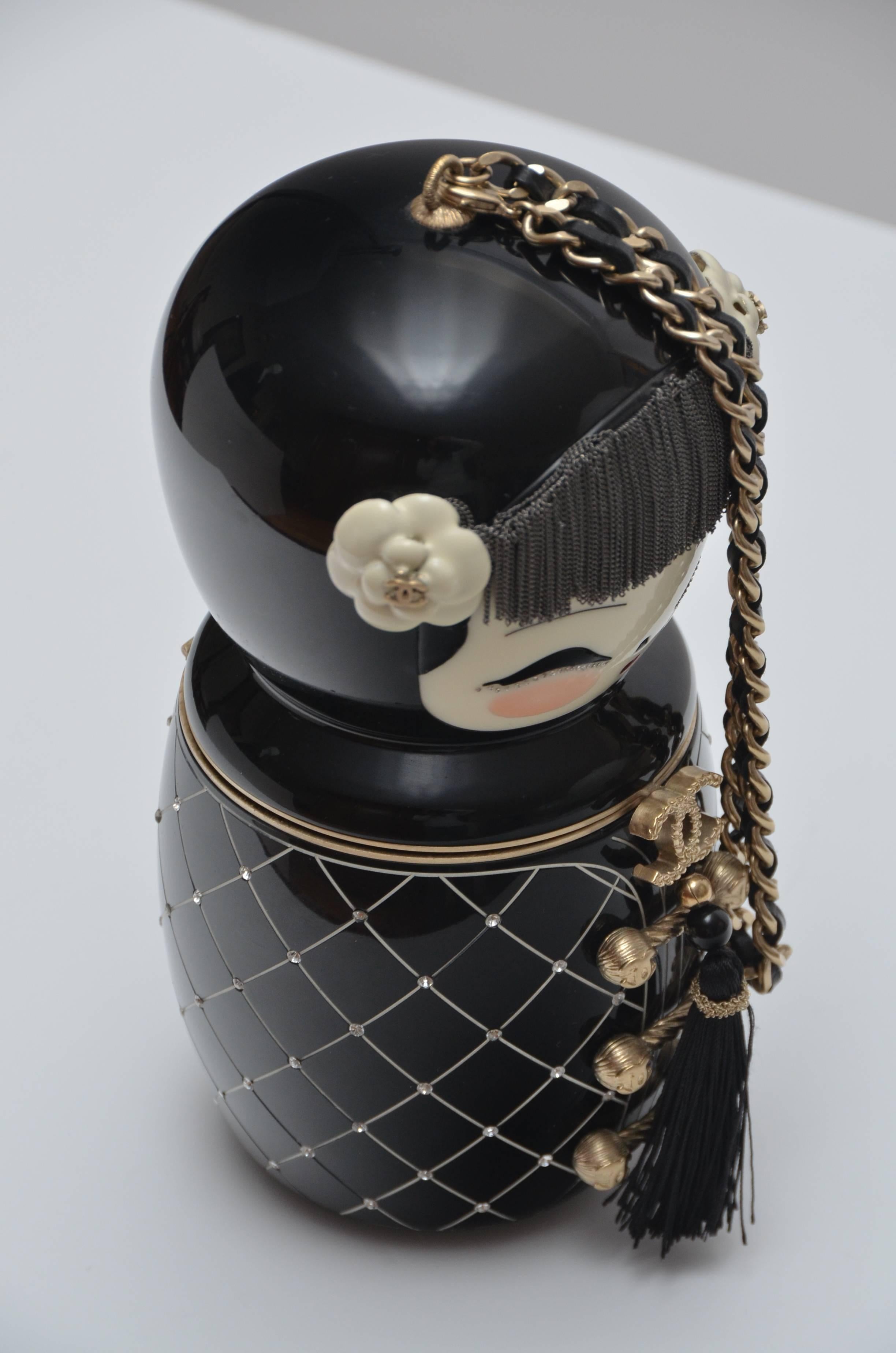 Women's or Men's Rare Chanel China Doll  Minaudière  Handbag Clutch Paris- Shanghai Collection 