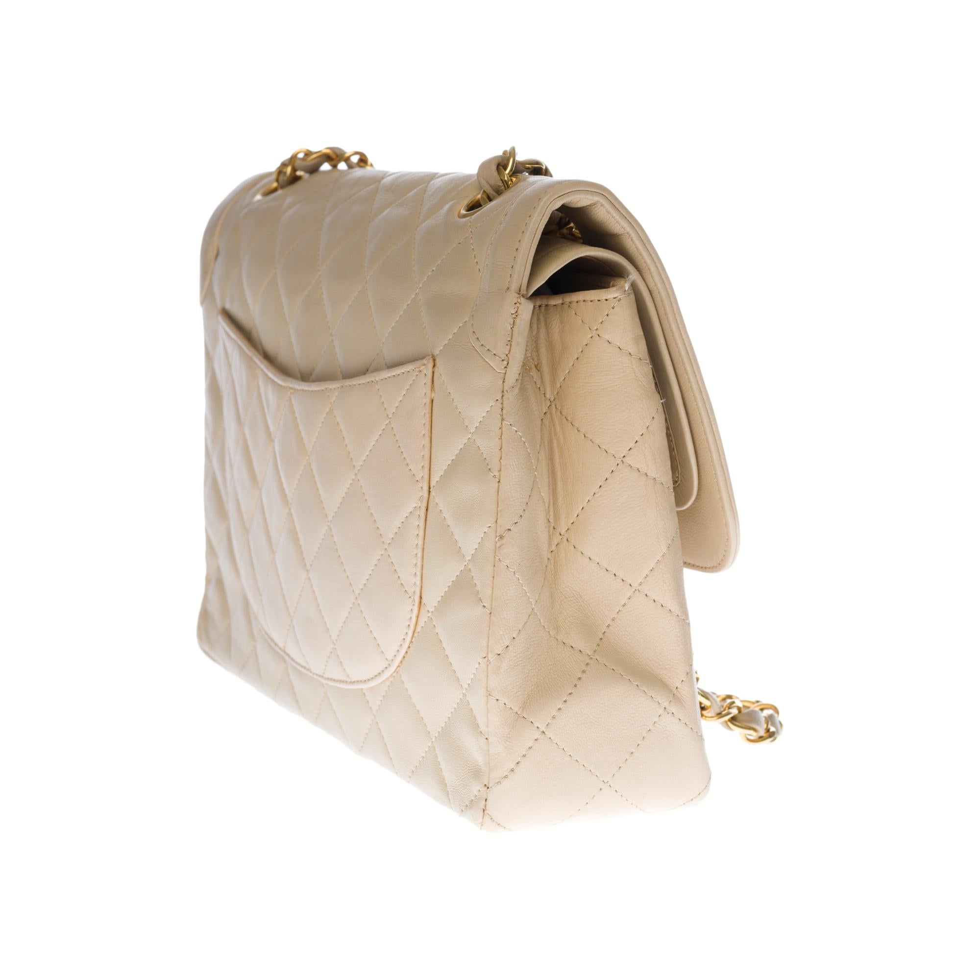 chanel classic handbag beige