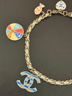 Rare Chanel Cruise 2005 Beach Charms Resin CC Choker Necklace by Karl Lagerfeld