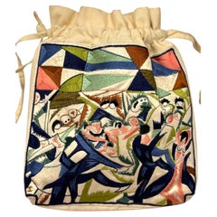 Rare Chanel Cruise 2012 Cap Eden Roc collection sample embroidery bucket bag
