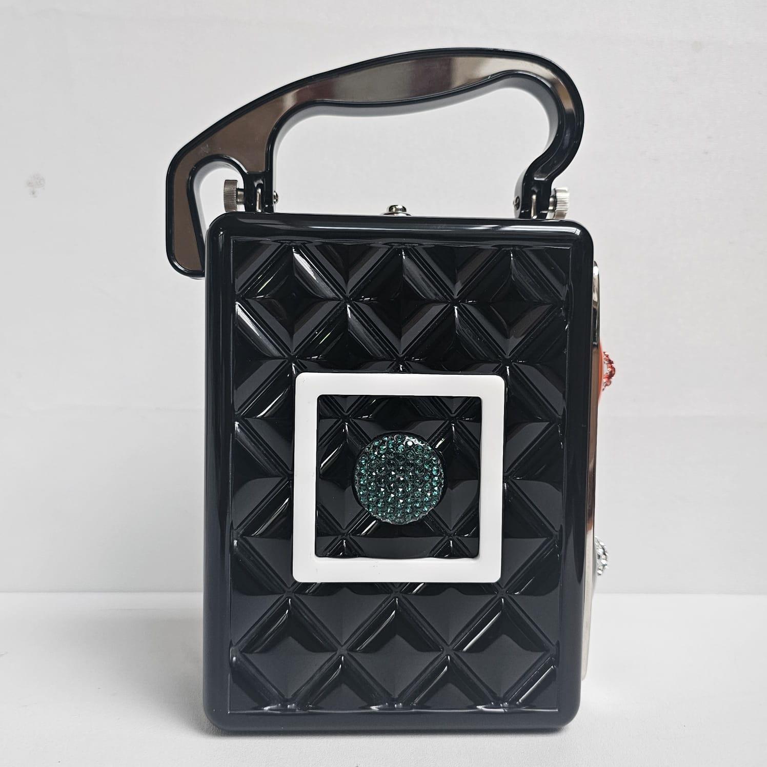 Black Rare Chanel Cruise 2020 Traffic Light Minaudiere Bag For Sale