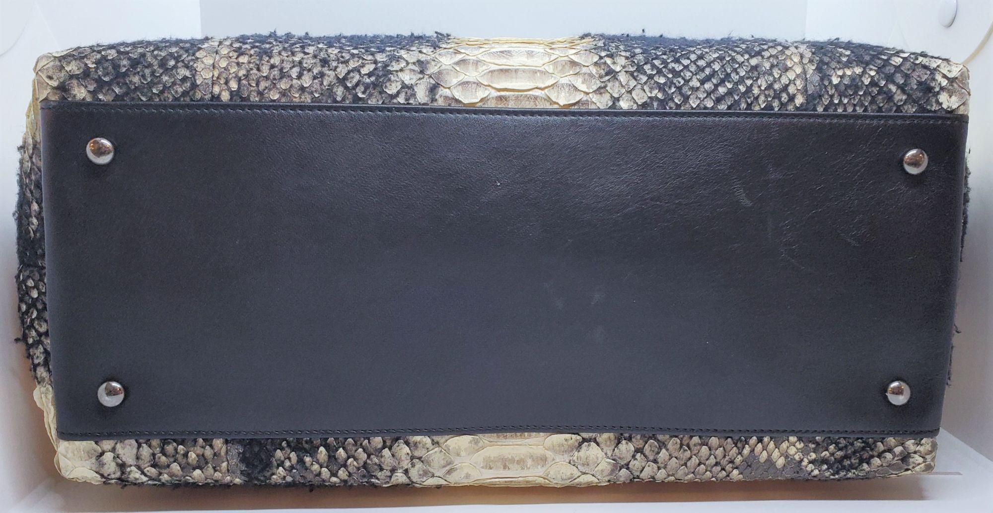 Rare CHANEL Exotic Python Chained Shoulder Bag 4