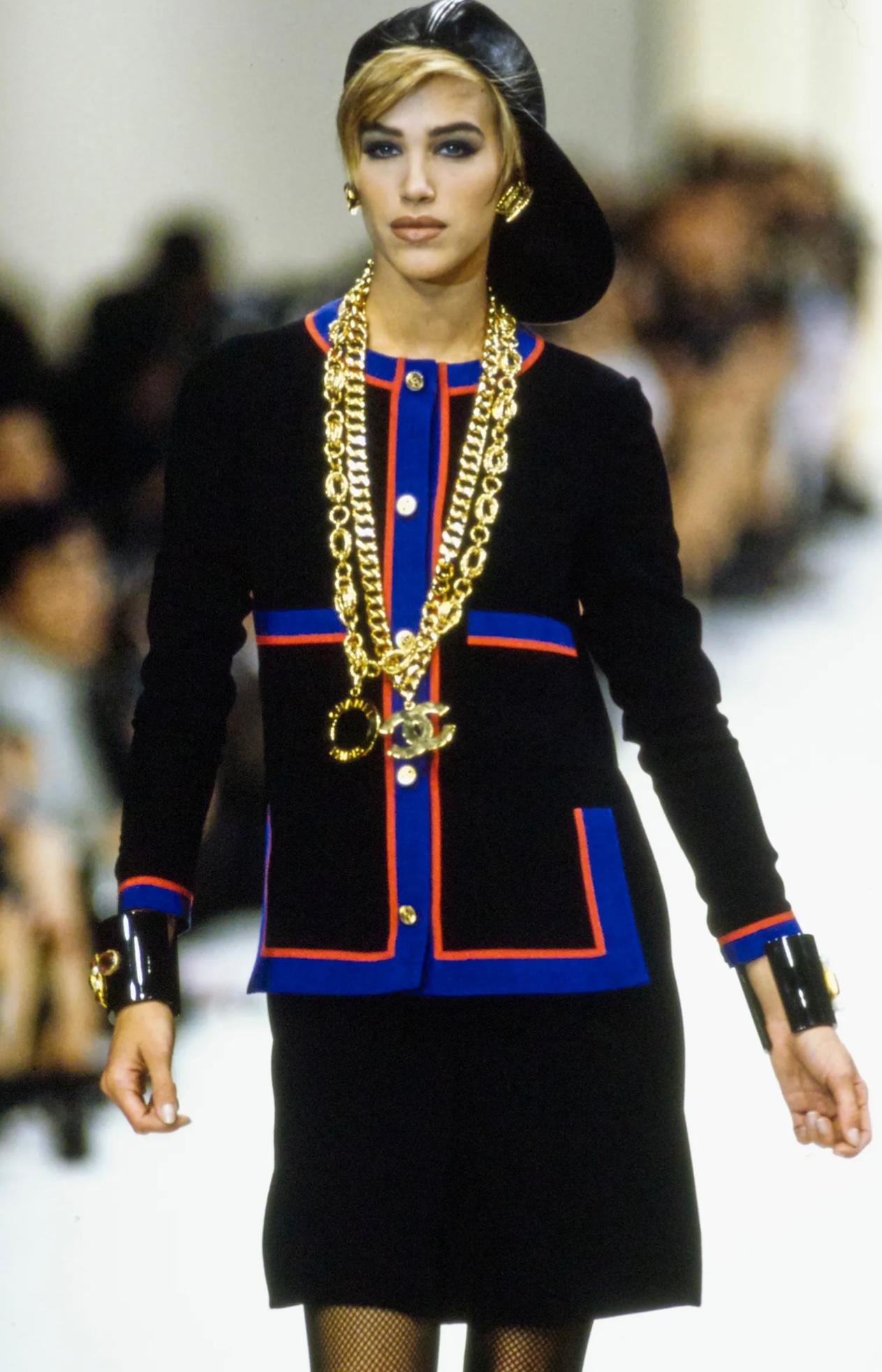 Raro cappellino da baseball in denim trapuntato Chanel A/I 1991 Hip Hop Collection in vendita 15