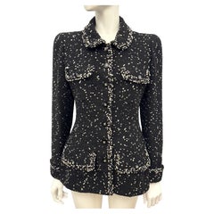 Rare Chanel F/W 1995 museum popcorn tweed Dalmatians Monica Bellucci jacket