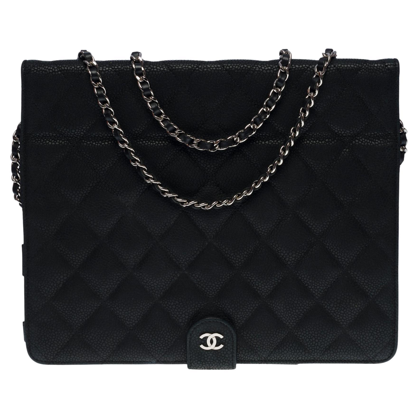 Chanel Timeless Wallet on Chain Caviar at 1stDibs