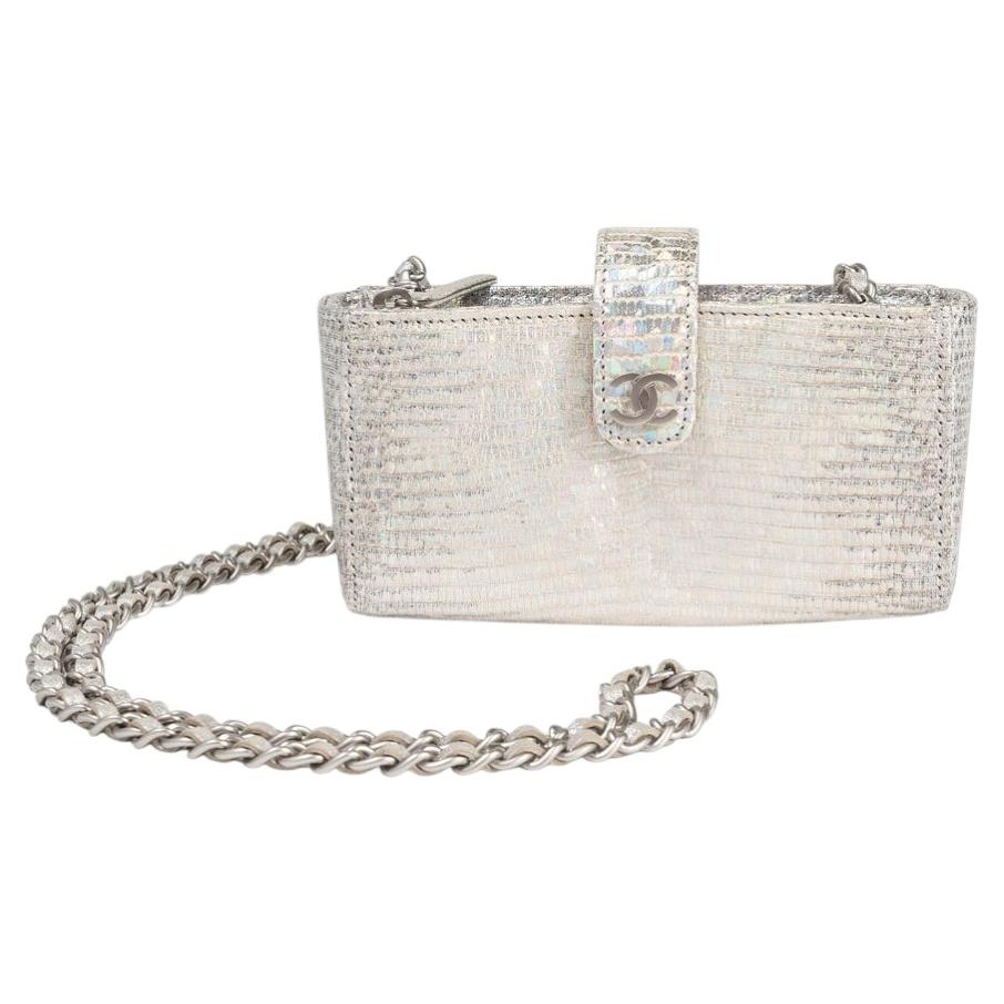 Rare Chanel Iridescent Lizard Mini Bag