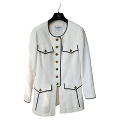 Vintage Rare! Chanel & Karl Lagerfeld 1993-1994 Cruise Collection jacket CC logo buttons