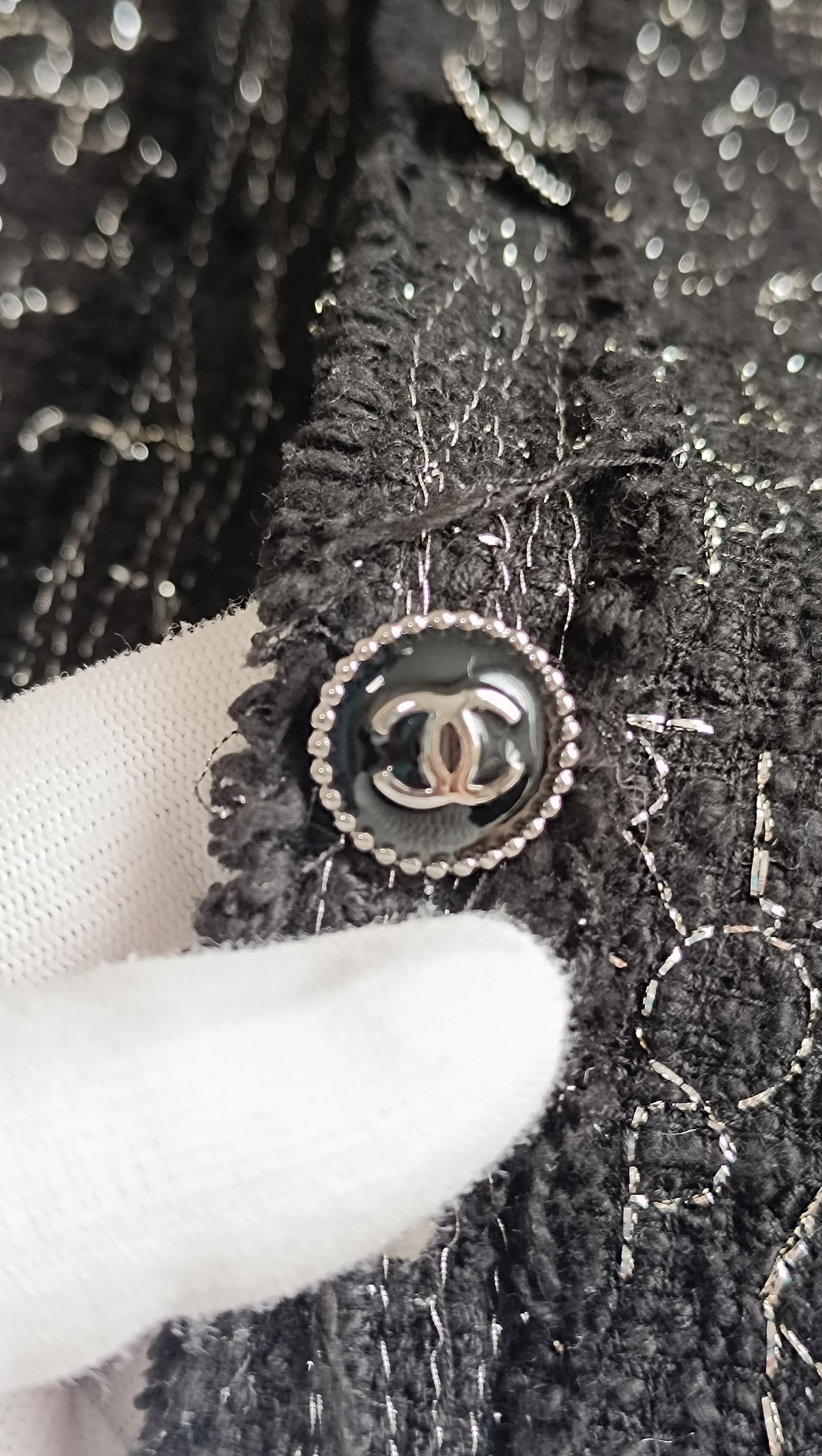 Rare ! Chanel & Karl Lagerfeld 2007 07P veste CC boutons logo 7