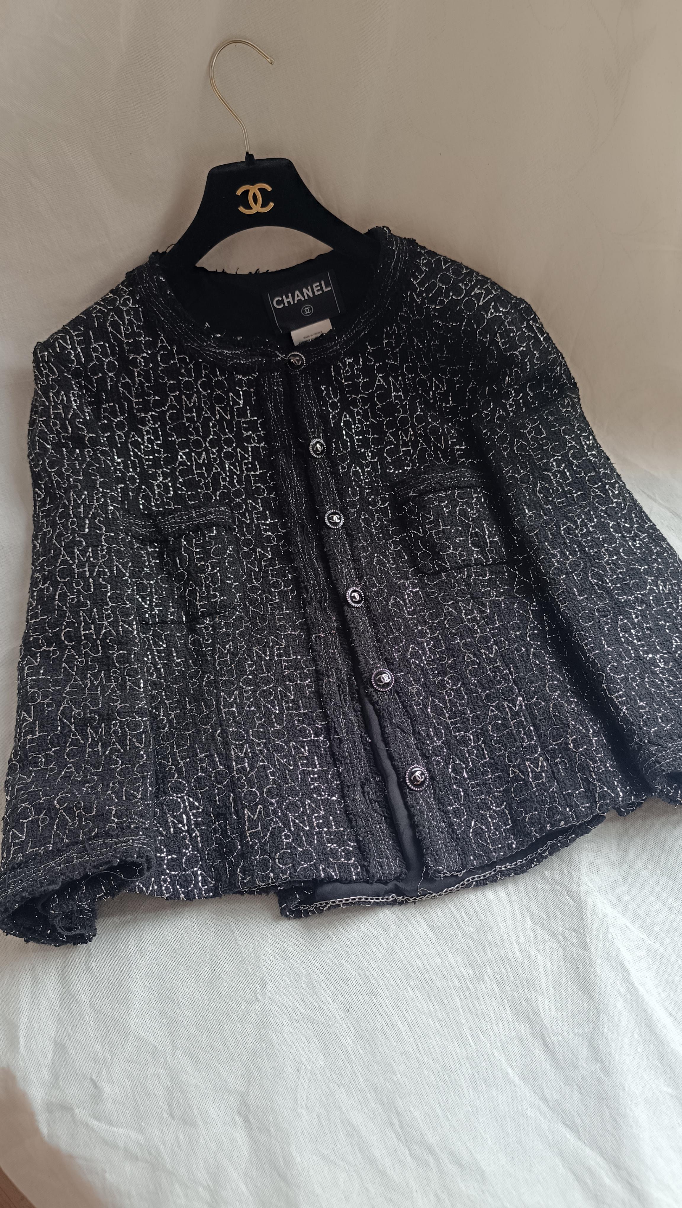 Rare ! Chanel & Karl Lagerfeld 2007 07P veste CC boutons logo 11