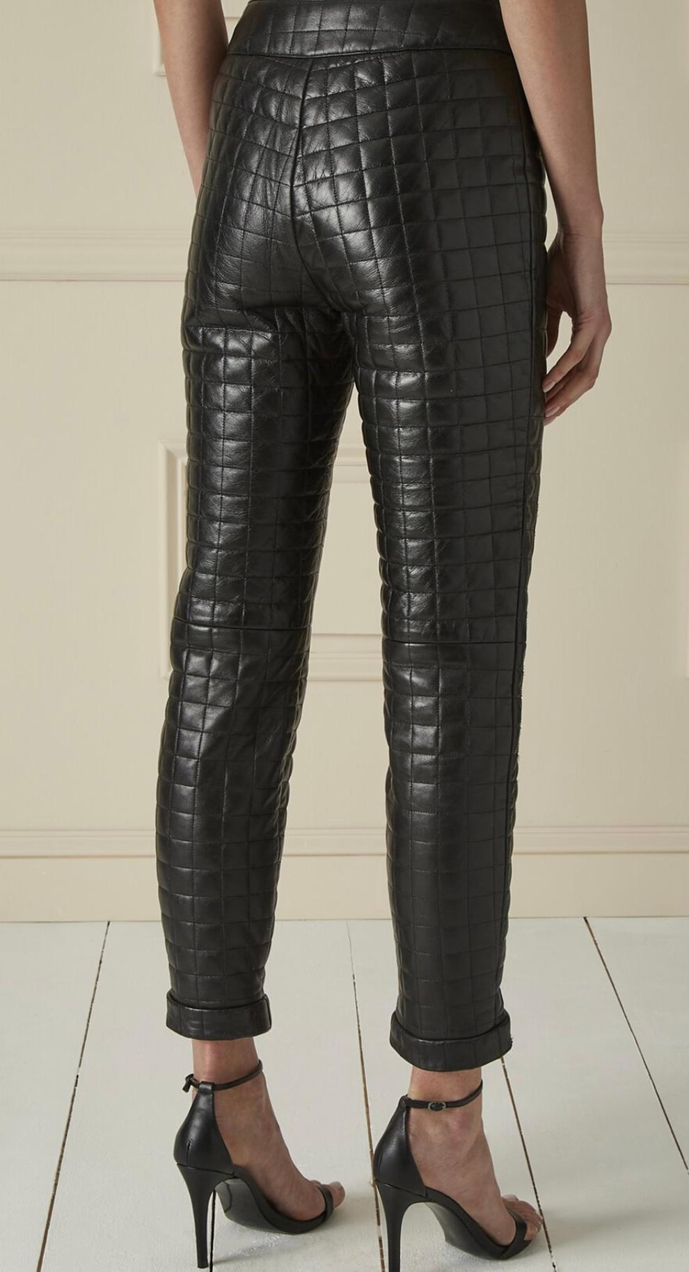 Rare  Chanel Leather Pants  For Sale 6