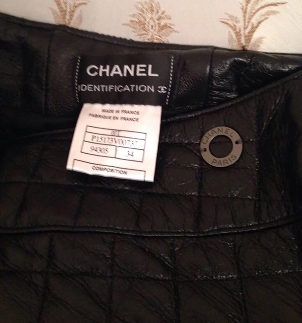 Rare  Chanel Leather Pants 8